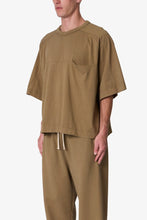 Load image into Gallery viewer, Paneled Hidden Pocket Tee - Washed Earth