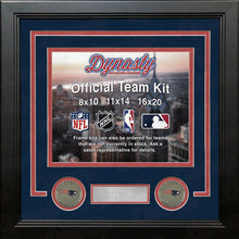 Load image into Gallery viewer, New England Patriots Custom NFL Football 16x20 Picture Frame Kit (Multiple Colors)