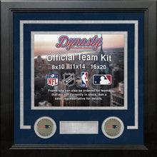 Load image into Gallery viewer, New England Patriots Custom NFL Football 16x20 Picture Frame Kit (Multiple Colors)