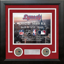 Load image into Gallery viewer, New England Patriots Throwback Custom NFL Football 8x10 Picture Frame Kit (Multiple Colors)