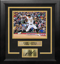 Load image into Gallery viewer, Paul Skenes in Action Pittsburgh Pirates 8" x 10" Framed Baseball Photo with Engraved Autograph