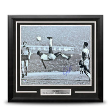 Load image into Gallery viewer, Pele Bicycle Kick, Brazil v. Belgium Autographed Soccer 16" x 20" Framed and Matted Photo
