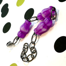 Load image into Gallery viewer, Lilac Striped Moonglow Chess Piece Stations Bracelet