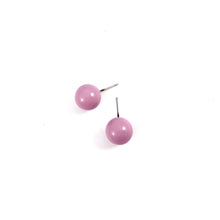 Load image into Gallery viewer, Mauve Purple Ball Stud Earrings