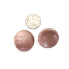 Load image into Gallery viewer, Metallic Brown Disc Stud Earrings