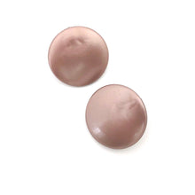 Load image into Gallery viewer, Metallic Brown Disc Stud Earrings
