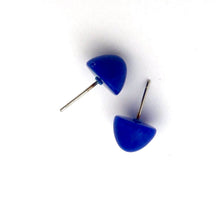Load image into Gallery viewer, Cobalt Gumdrop Stud Earrings