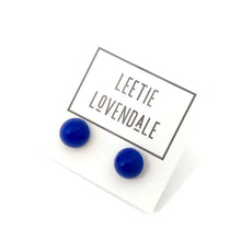 Load image into Gallery viewer, Cobalt Gumdrop Stud Earrings
