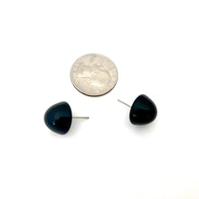 Load image into Gallery viewer, Black Gumdrop Stud Earring