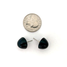 Load image into Gallery viewer, Black Gumdrop Stud Earring