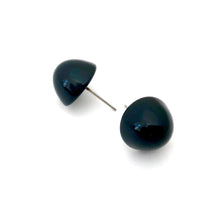 Load image into Gallery viewer, Black Gumdrop Stud Earring