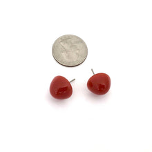 Load image into Gallery viewer, Carnelian Gumdrop Stud Earring