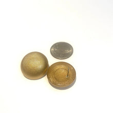 Load image into Gallery viewer, Golden Girl Retro Button Stud Earrings