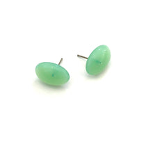 Load image into Gallery viewer, Seafoam Green Opal Oval Stud Earrings