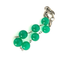 Load image into Gallery viewer, Emerald Green Transparent Lucite Bubble Stations Bracelet