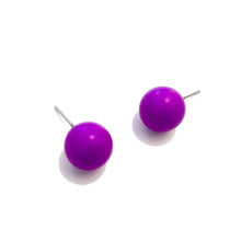 Load image into Gallery viewer, Violet Midi Ball Stud Earrings