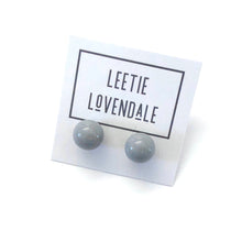Load image into Gallery viewer, Light Grey Lucite Ball Stud Earrings