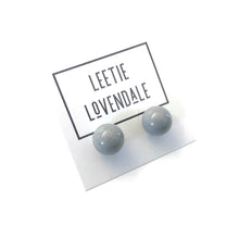 Load image into Gallery viewer, Light Grey Lucite Ball Stud Earrings