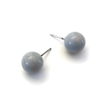 Load image into Gallery viewer, Light Grey Lucite Ball Stud Earrings