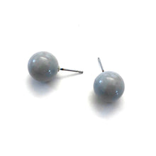Load image into Gallery viewer, Light Grey Lucite Ball Stud Earrings