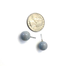 Load image into Gallery viewer, Light Grey Lucite Ball Stud Earrings