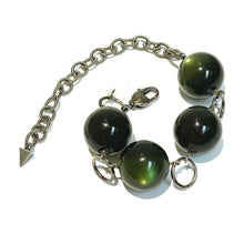 Load image into Gallery viewer, Forest Green Moonglow Stations Bracelet