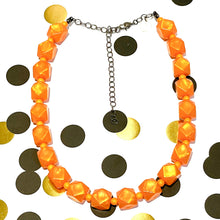 Load image into Gallery viewer, Orange Aura Glow Hex Marco Necklace