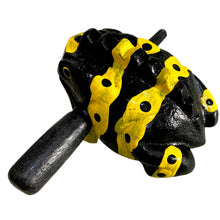 Load image into Gallery viewer, 1.5" Extra Small Yellow Dart Frog Musical Frog Percussion Instrument