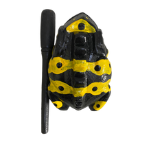 Load image into Gallery viewer, 1.5" Extra Small Yellow Dart Frog Musical Frog Percussion Instrument