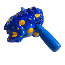 Load image into Gallery viewer, 1.5" Wooden Musical Frog - Sea Design (Percussion Instrument)