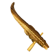 Load image into Gallery viewer, 11" Wooden musical percussion instrument alligator