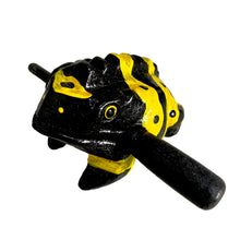 Load image into Gallery viewer, 1.5" Extra Small Yellow Dart Frog Musical Frog Percussion Instrument