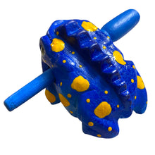 Load image into Gallery viewer, 1.5" Wooden Musical Frog - Sea Design (Percussion Instrument)