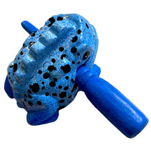 Load image into Gallery viewer, 1.5" Wooden Musical Frog - Blue Dart Design (Percussion Instrument)