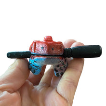 Load image into Gallery viewer, 1.5" Wooden Musical Frog - Red Dart Design (Percussion Instrument)