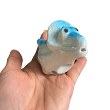 Load image into Gallery viewer, Ceramic Dinosaur Ocarina Blue