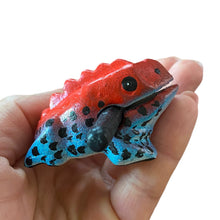 Load image into Gallery viewer, 1.5" Wooden Musical Frog - Red Dart Design (Percussion Instrument)