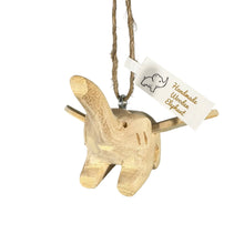 Load image into Gallery viewer, Wooden Flying Elephant ornament