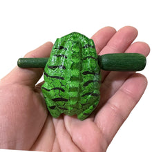 Load image into Gallery viewer, 1.5" Wooden Musical Frog - Forest Design (Percussion Instrument)