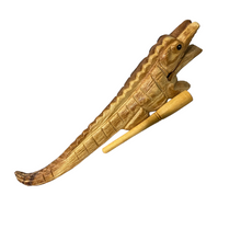 Load image into Gallery viewer, 11" Wooden musical percussion instrument alligator