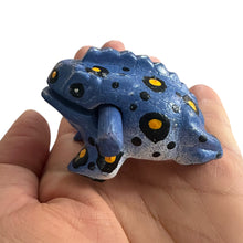 Load image into Gallery viewer, 1.5" Wooden Musical Frog - Stone Design (Percussion Instrument)
