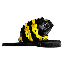 Load image into Gallery viewer, 1.5" Extra Small Yellow Dart Frog Musical Frog Percussion Instrument