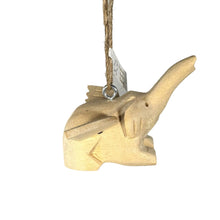 Load image into Gallery viewer, Wooden Flying Elephant ornament