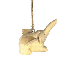 Load image into Gallery viewer, Wooden Flying Elephant ornament