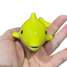 Load image into Gallery viewer, Happy Ceramic Dolphin Ocarina Yellow