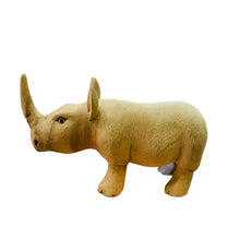 Load image into Gallery viewer, Wooden handcrafted Rhino Figurine Decoration
