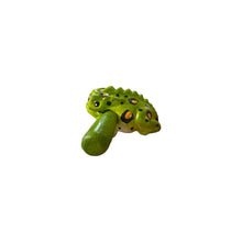 Load image into Gallery viewer, 1.5" Wooden Musical Frog - Fern Design (Percussion Instrument)