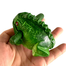 Load image into Gallery viewer, 2" Wooden Musical Frog - Green Tree Design (Percussion Instrument)