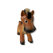 Load image into Gallery viewer, Small Wooden Farm Horse Decoration Figurine