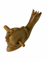 Load image into Gallery viewer, Dark Stained Wooden Musical Snail Percussion Instrument